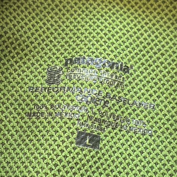 Patagonia men’s large pullover half zip long sleeve shirt green - Picture 4 of 8
